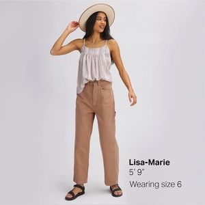 Basin + Range beige carpenter pants